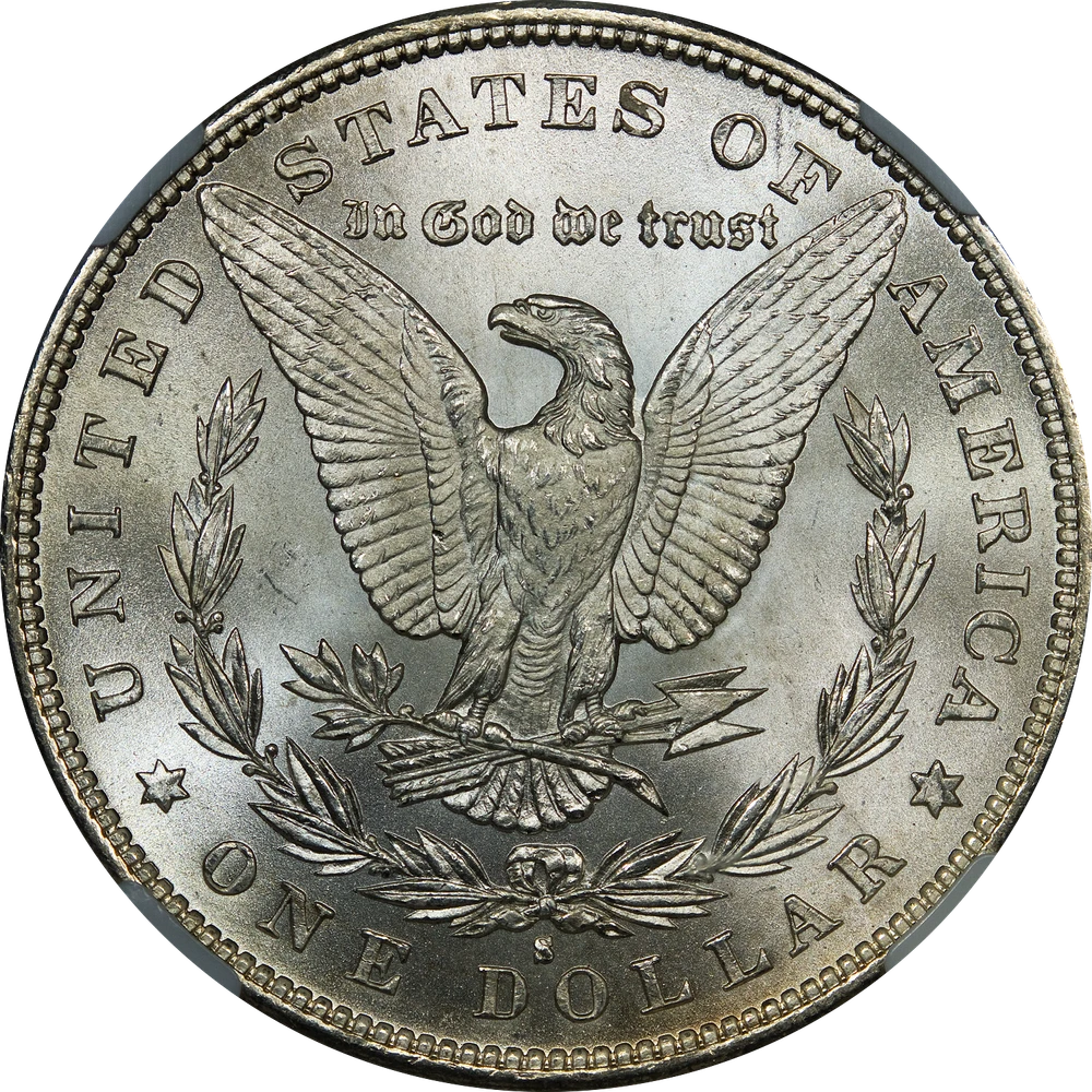 Morgan silver dollar, reverse